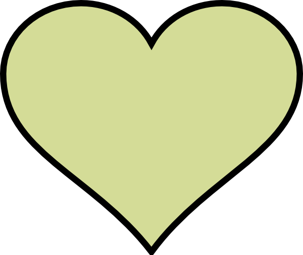 Heart To Colour Green Heart Different Colour Clip Art - Colour Hearts (600x506)