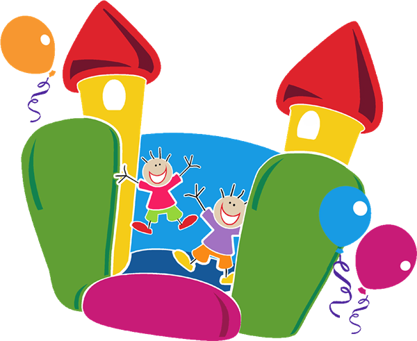 Bounce House Flip - Community Fun Day Poster (600x491)