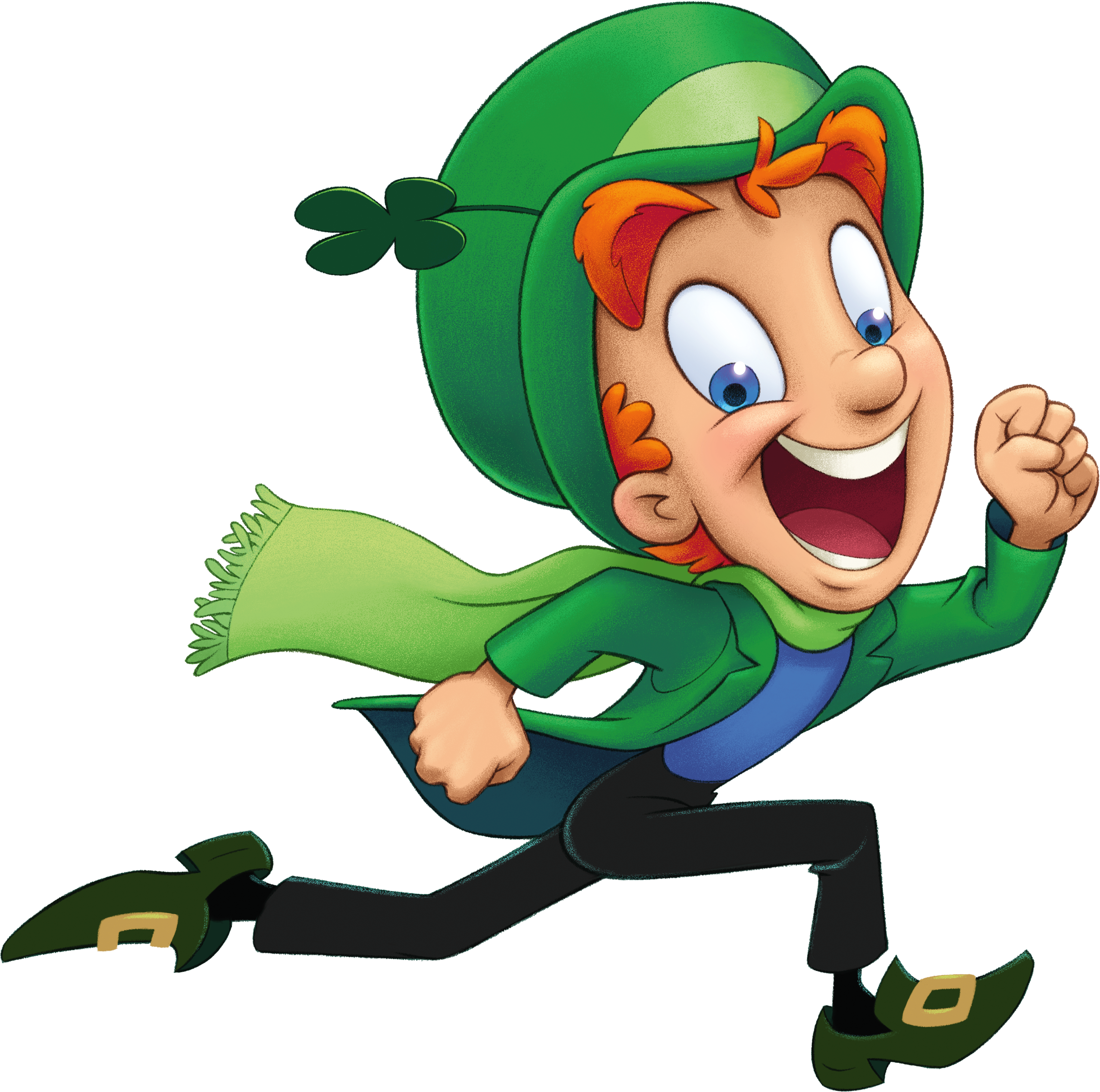 Print Out Lucky The Leprechaun To Add To Your St - Lucky Charms Leprechaun Png (2949x2928)