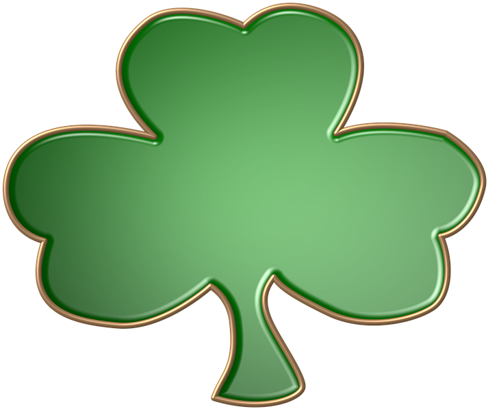 Green Gold Shape Holiday St Patty Day Decorative - Green (765x720)