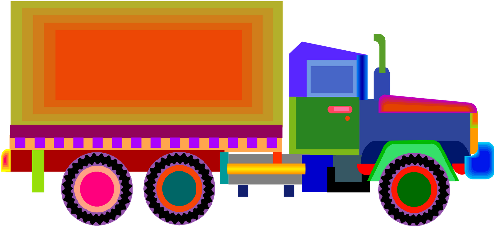 Trucks Pictures For Kidsfun Coloring - Truck Images For Kids (1600x757)