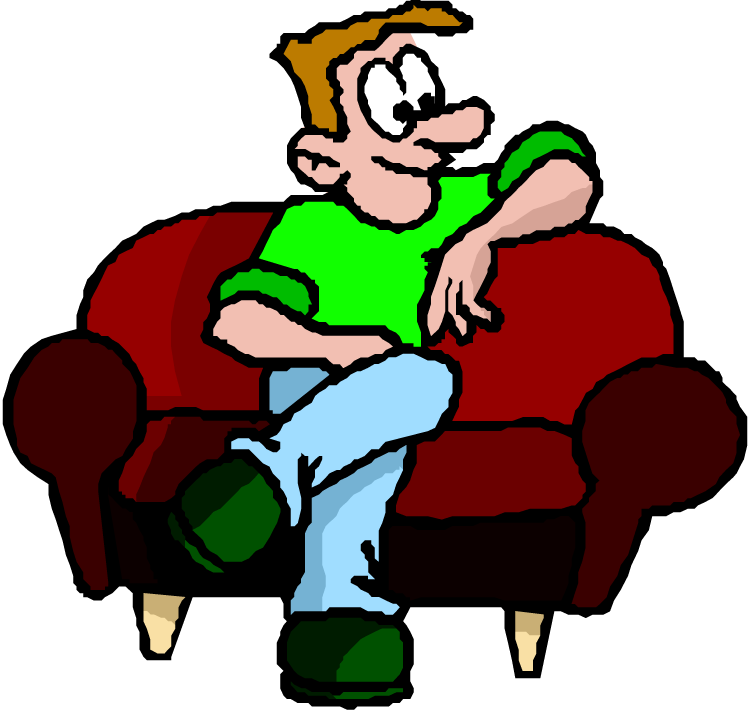 Pirate Flag Clip Art - Sitting On A Couch Clipart (750x713)