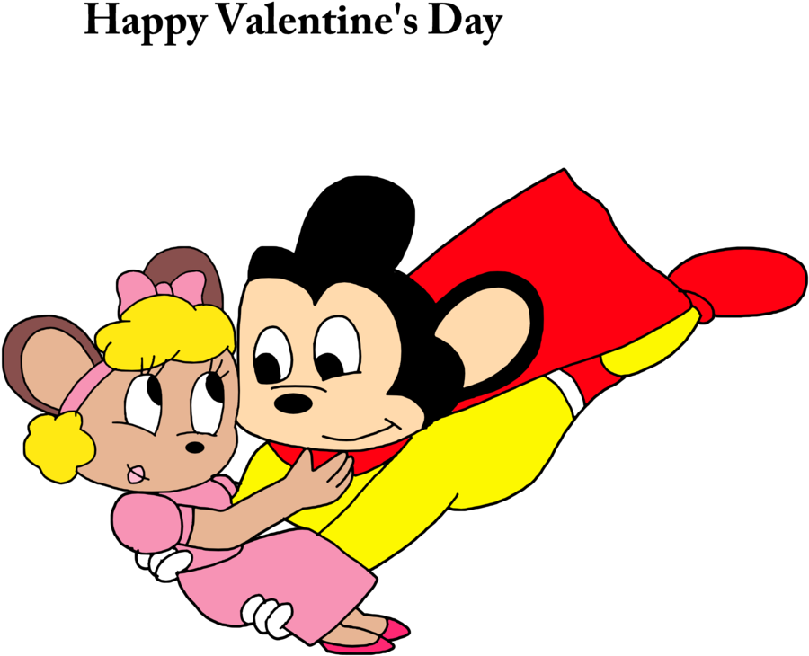 Marcospower1996 Valentine's Day 2016 With Mighty Mouse - Cartoon (1024x1024)