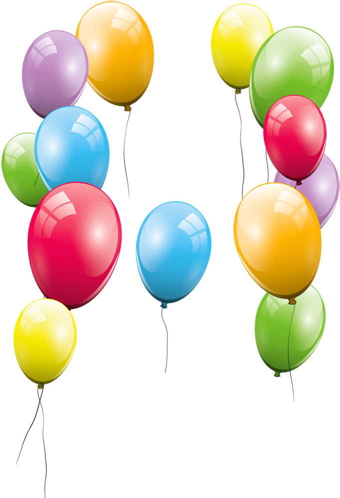 Large Transparent Balloons Clipart Picture - Balloons Clipart Transparent (690x1010)