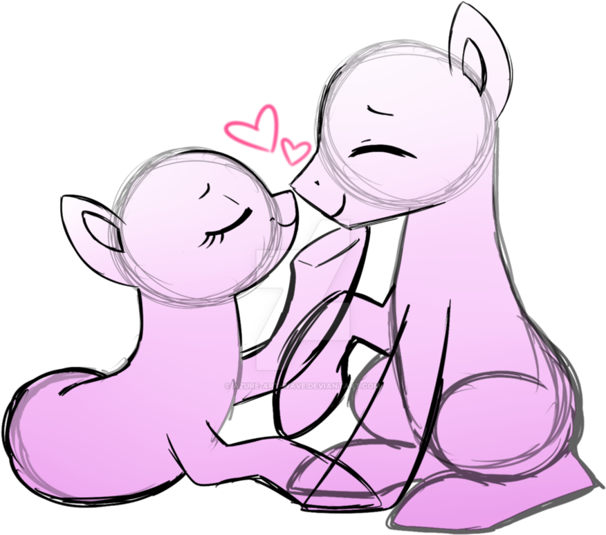 Late Valentines Day Couple By Azure Art Wave - Mlp Valentines Ych (894x894)