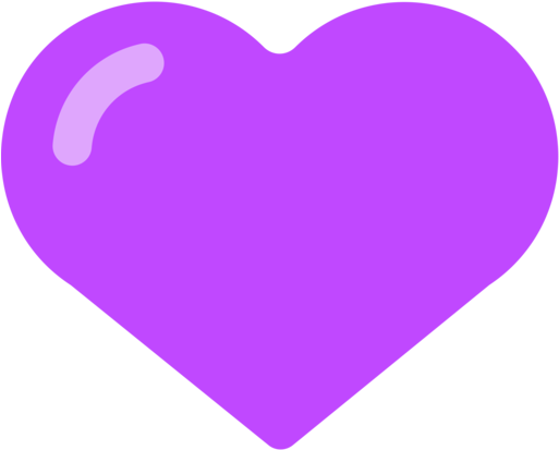 Purple Heart Clipart For Work - Purple Heart Png (512x512)