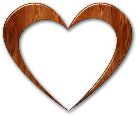 Clipart Transparent Background Wooden Heart - Wooden Heart Transparent Background (512x512)