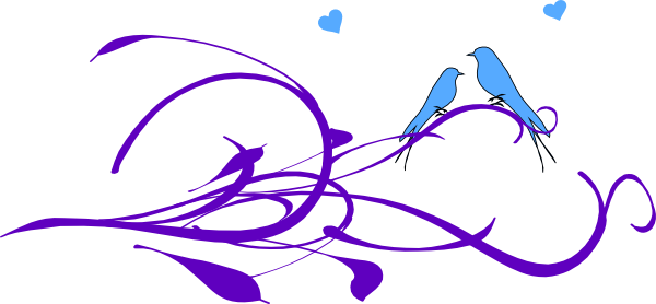 Free Heart Vector Image, Download Free Clip Art, Free - Love Birds Clipart Hd (600x278)