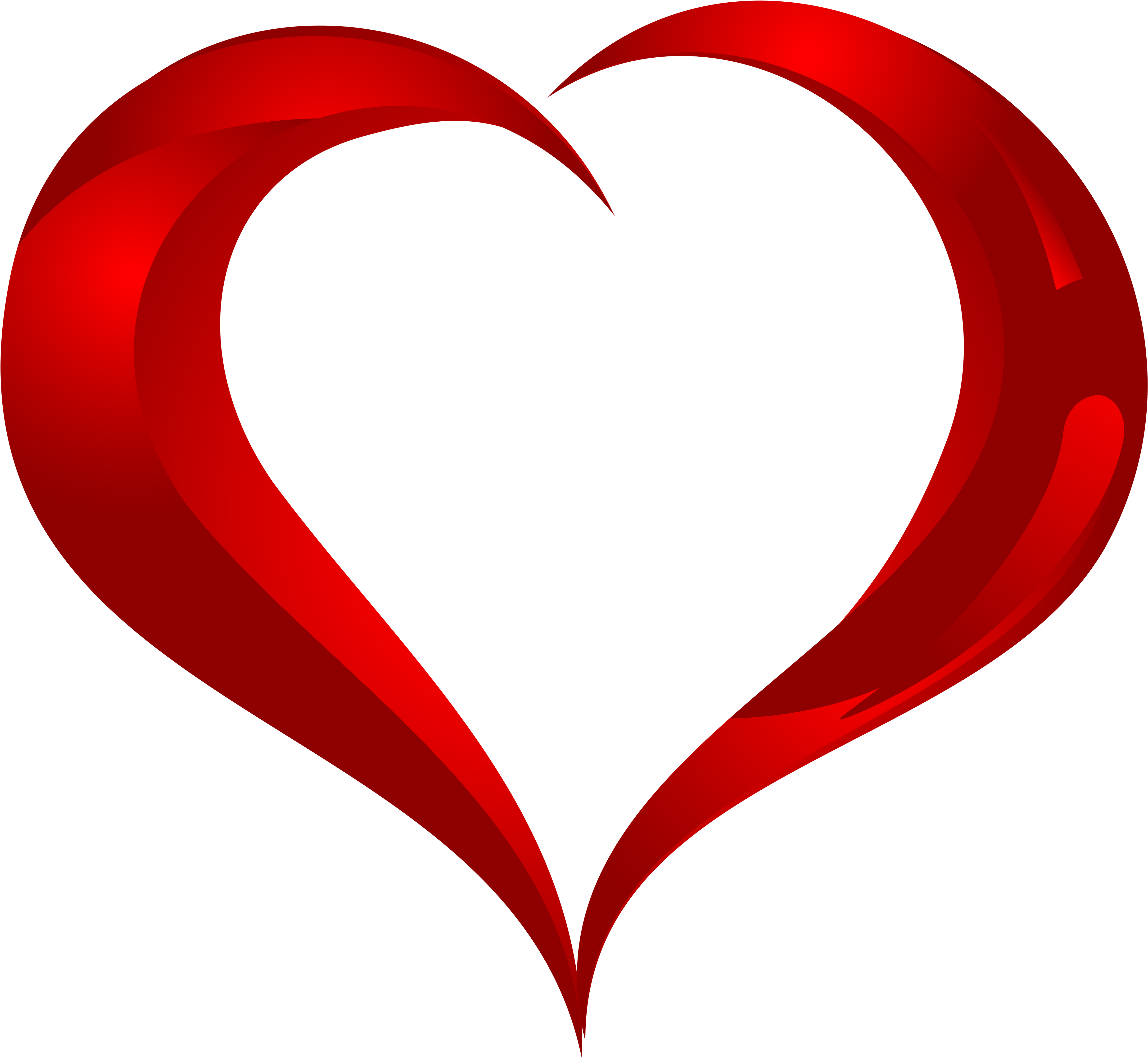 Beautiful Heart Png Clipart - Hd Image Of Love Shape (5000x4599)