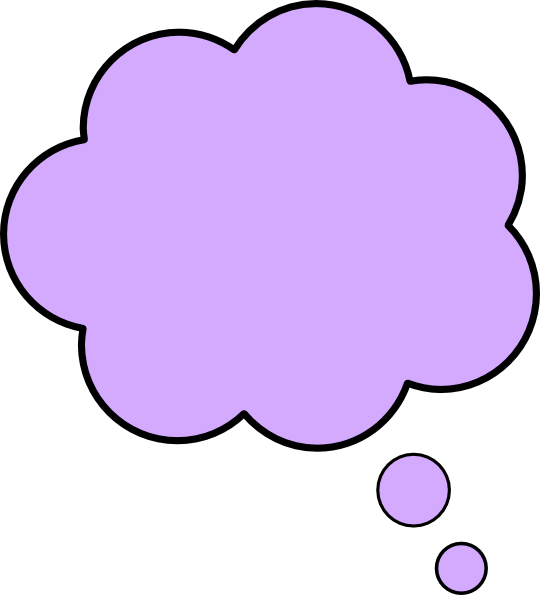 Color Thought Bubble Png (540x595)