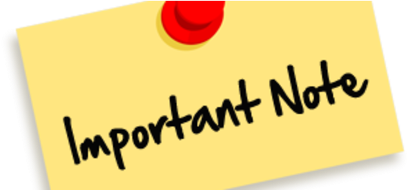 No School Friday - Important Note Png (600x275)