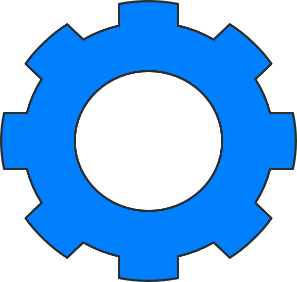 Gear Clip Art At Clker - Stie Dharma Nasional Jember (600x570)