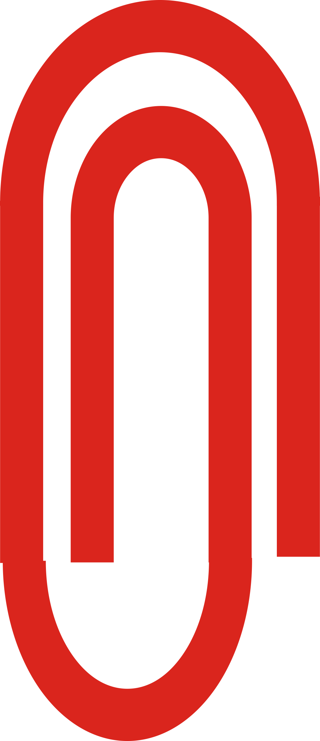 Paper Clip Clip Art - Cute Paper Clip Clipart (1038x2400)