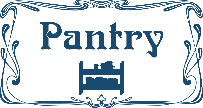 Clipart Pantry Door Sign - Bathroom Sign (800x428)