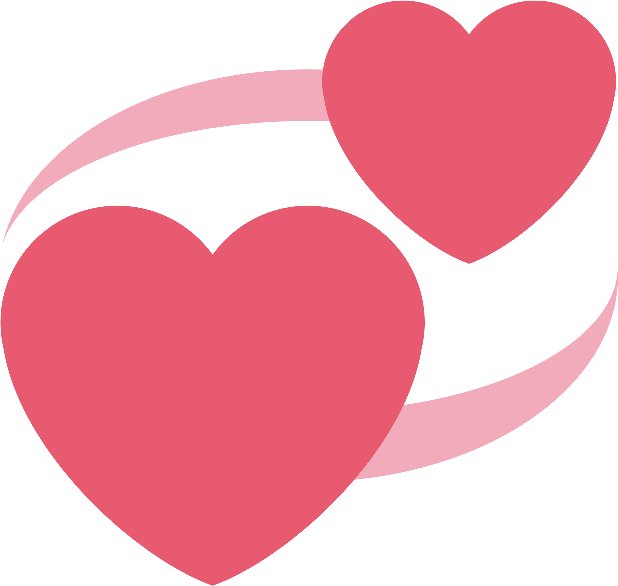 Revolving Hearts - Twitter Heart Emoji Png (2048x2048)