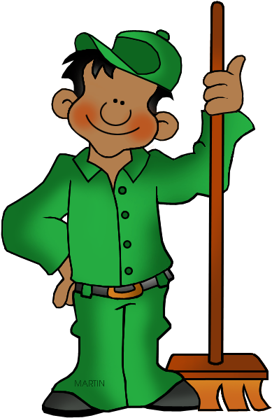 October 2 National Custodial Worker Day - Labor Day Clip Art (402x648)