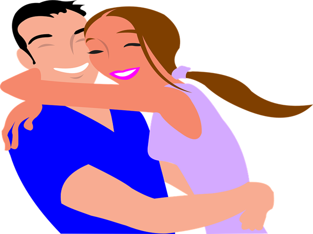 Happy Couple Clip Art (640x480)