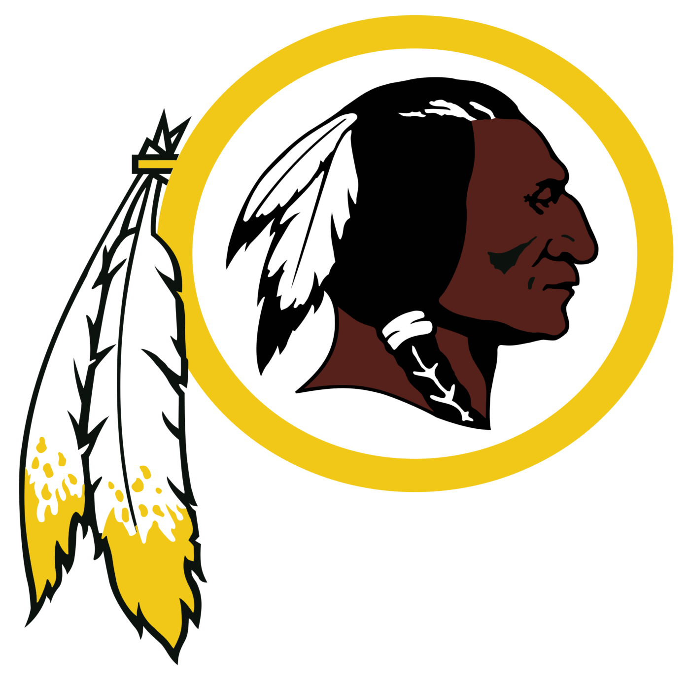 Washington Redskins Clipart Free - Redskins Logo (1400x1400)
