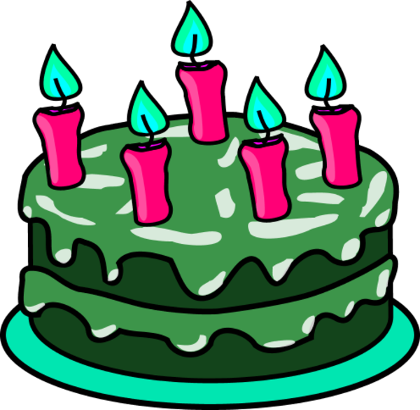 St Patrick's Day, My Birthday, Spring, For Sure - Birthday Cake Clip Art (600x585)