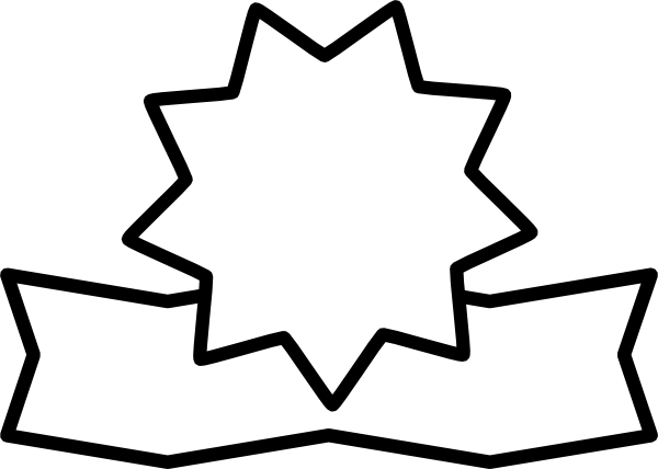 Medal Clip Art Black And White (600x428)