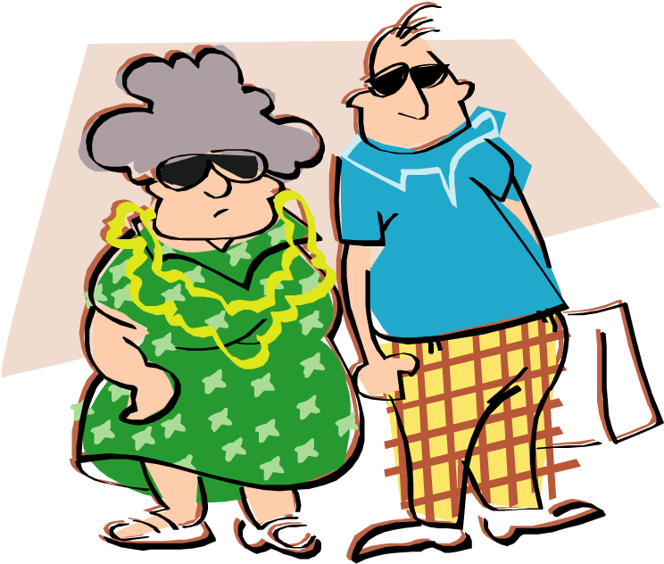 365 Days Of Fun In Marriage - Old Couple Clipart Transparent (750x640)