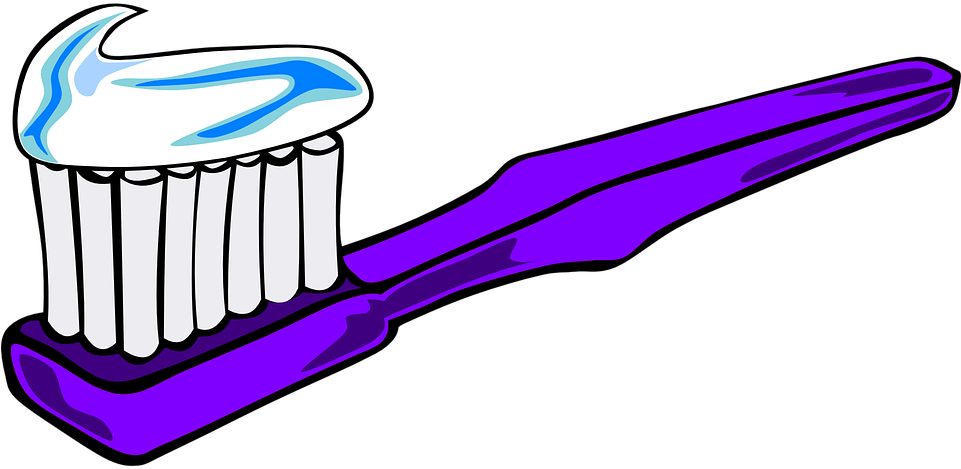 Brush Teeth Free Vector Graphic Brush Tooth Paste Dental - Toothbrush Png (1280x640)