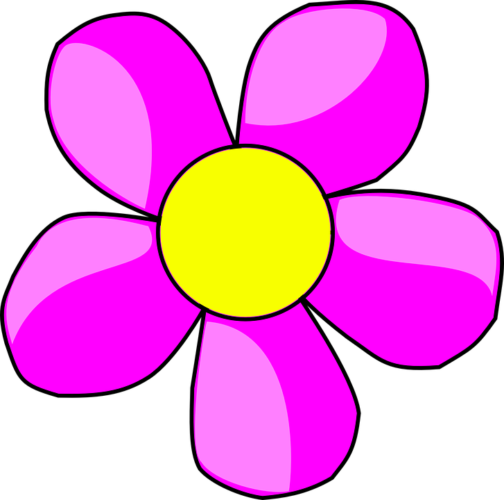 Flower Clip Art At - Flower Head Clip Art (727x720)