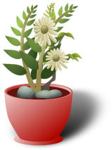 2675 Image Clip Art Coloring Pages Flower Pot Public - Plants Clip Art (500x336)