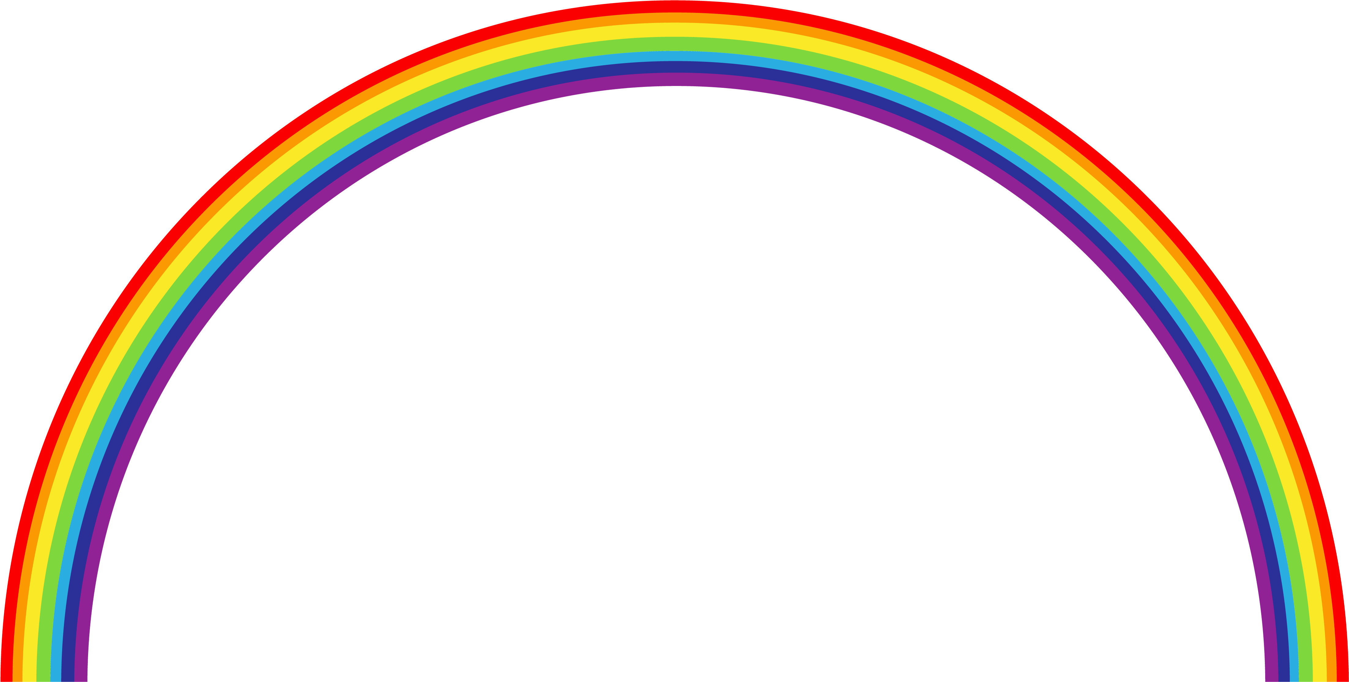 Rainbow Clip Art - Rainbow Transparent (4511x2380)