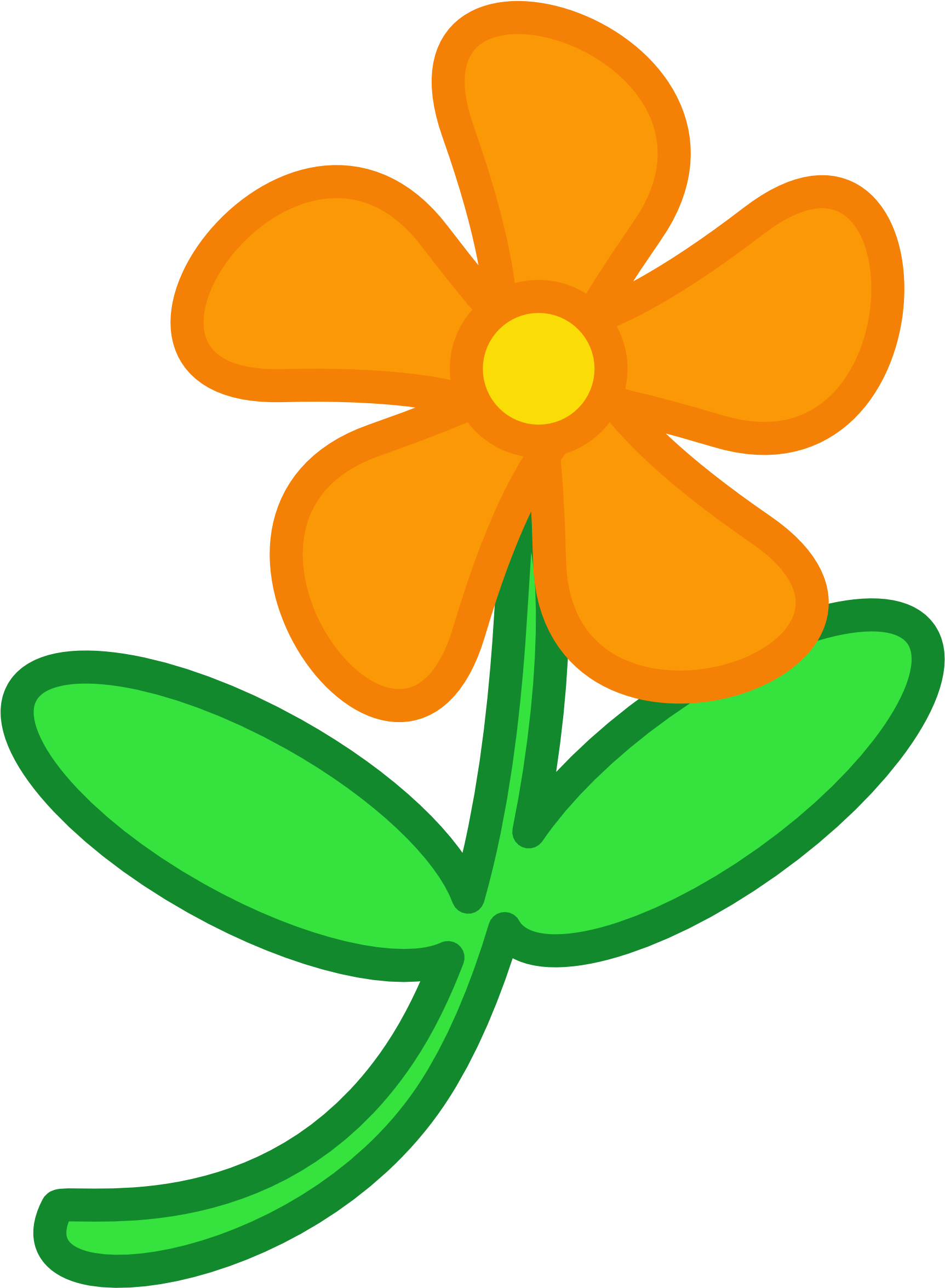 Fall - Flower Clip Art (1969x2785)