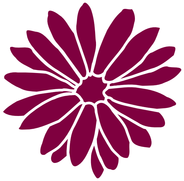 Dahlia Purple Purple Clip Art At Clker - 5 Mm Feeler Gauge (600x590)