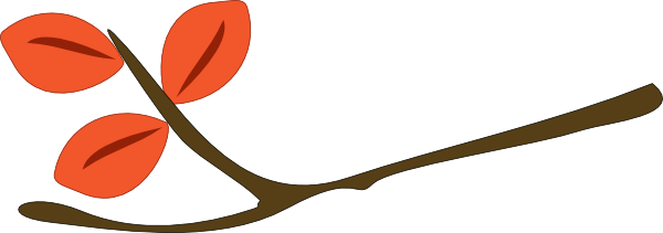Twig Fall Clip Art - Fall Twig Clipart (600x211)