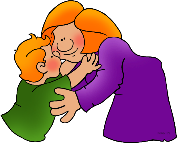 Hug - Mom Phillip Martin Clipart (648x564)
