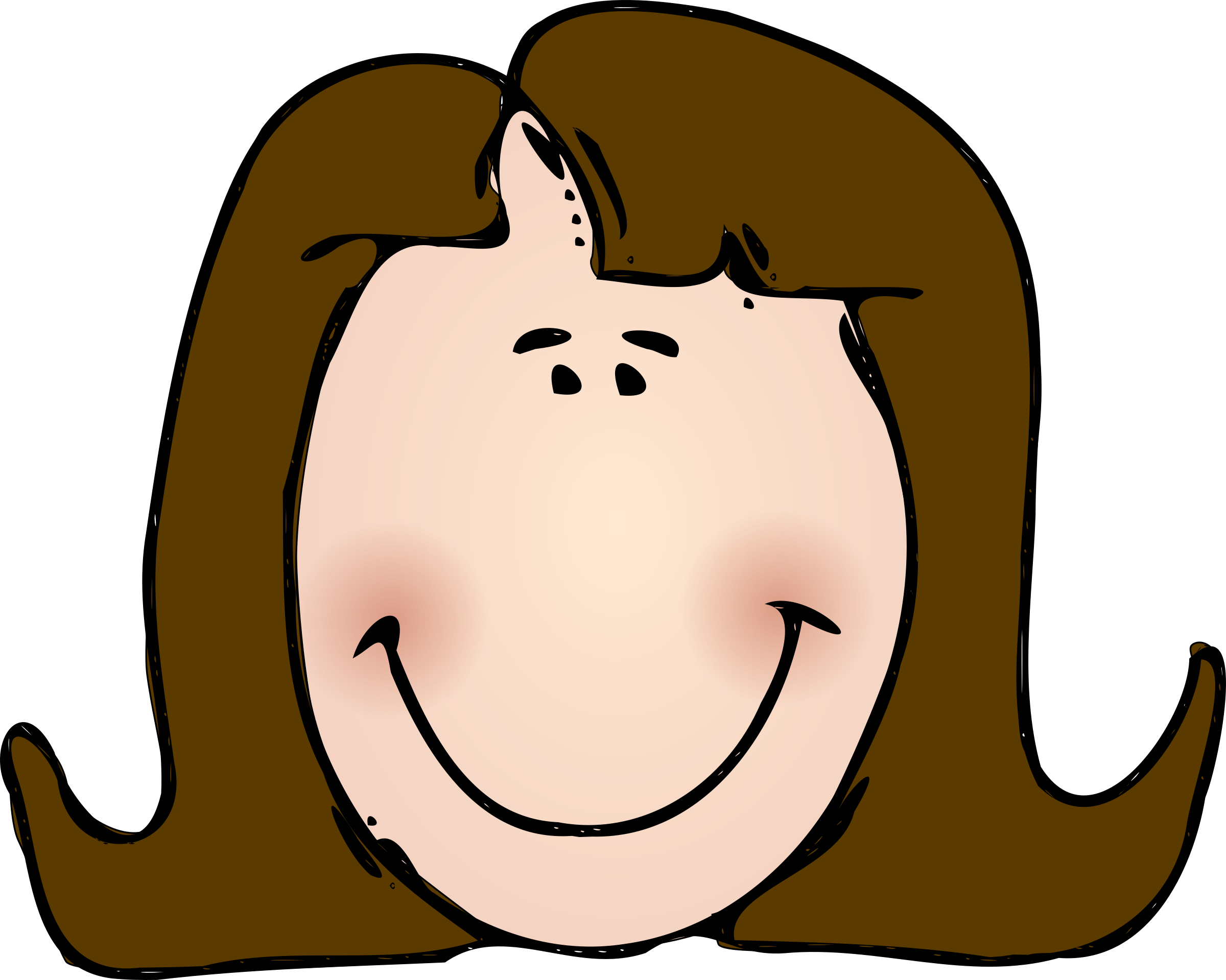 Big Image - Lady Clip Art (2400x1919)