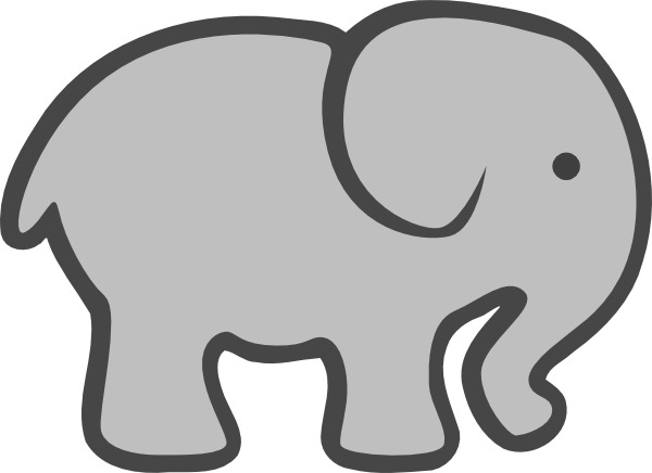 How To Set Use Grey Elephant Mom & Baby Svg Vector - Pink Elephant Cut Out (600x436)