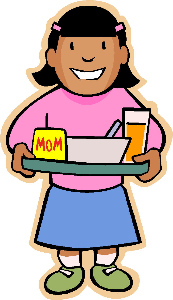 Lunch - Hold Lunch Tray Clipart (770x1298)