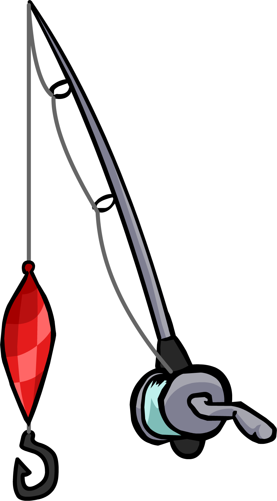 Fishing Rod Clipart Real - Imagenes De Caña De Pescar (958x1736)