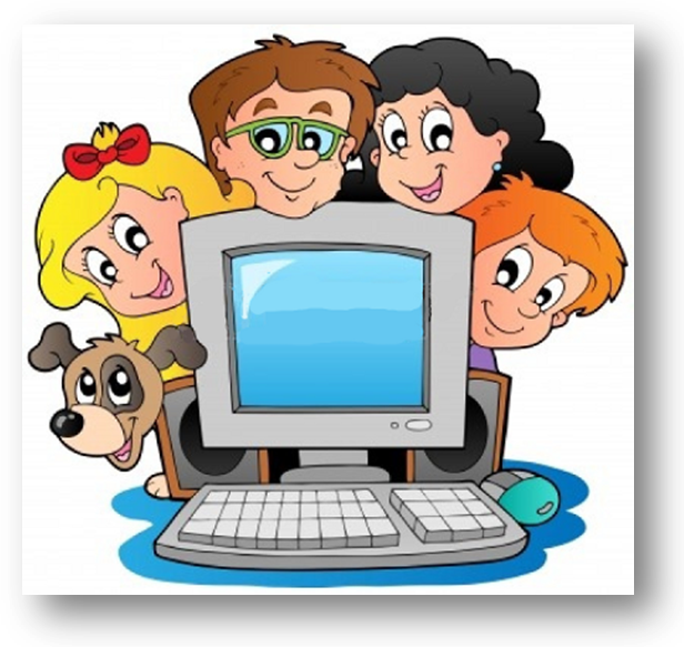 Computer Clipart Children's - Learning Computer For Smarter Life - Class 4 (616x583)