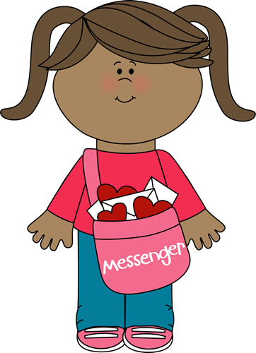 Valentine - Happy Cartoon Girl Face (362x500)