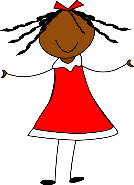 Red Dress Clipart Animation - Doll Clip Art (432x598)