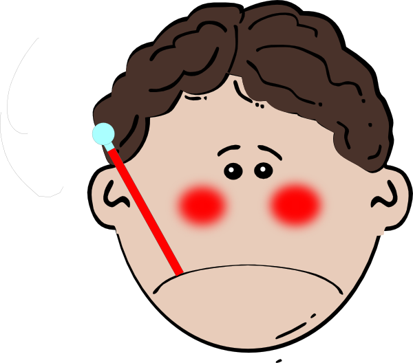 Hillbilly Clipart Cartoon Sick People Clipart - Someone That Is Sick (600x528)
