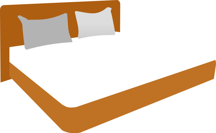 Make Bed Clip Art Cliparts And Others Art Inspiration - Double Bed Clipart (900x555)