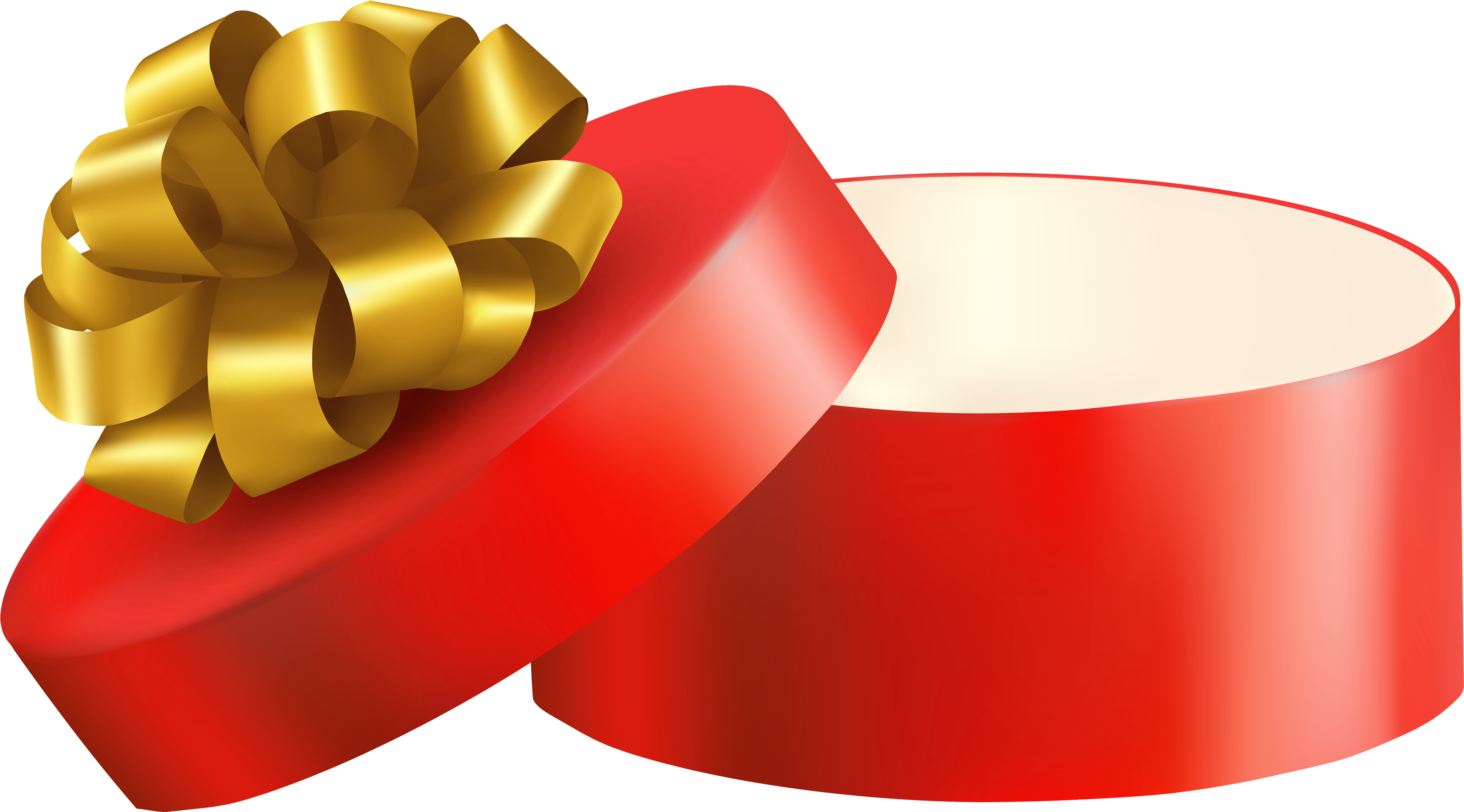 Red Open Gift Png Clipart - Clip Art Open Present (5000x2801)