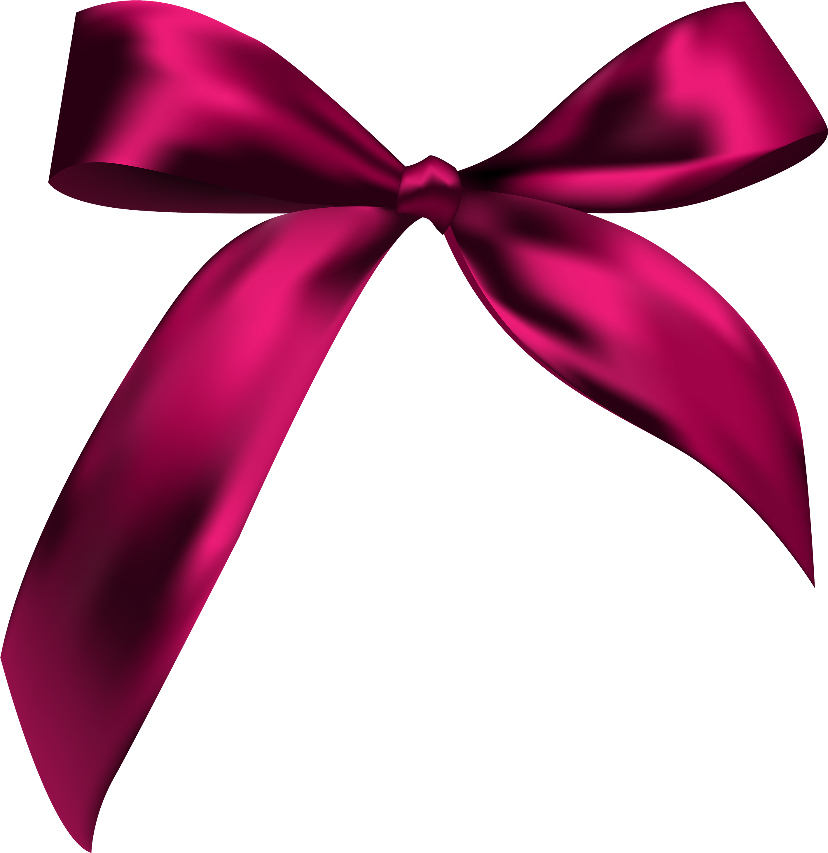 Beautiful Dark Red Bow Png Clipart - Bow Png (2911x3000)