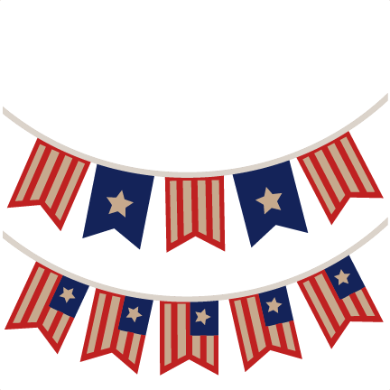 Usa Banners Svg Scrapbook Cut File Cute Clipart Files - Usa Banner Clipart (432x432)