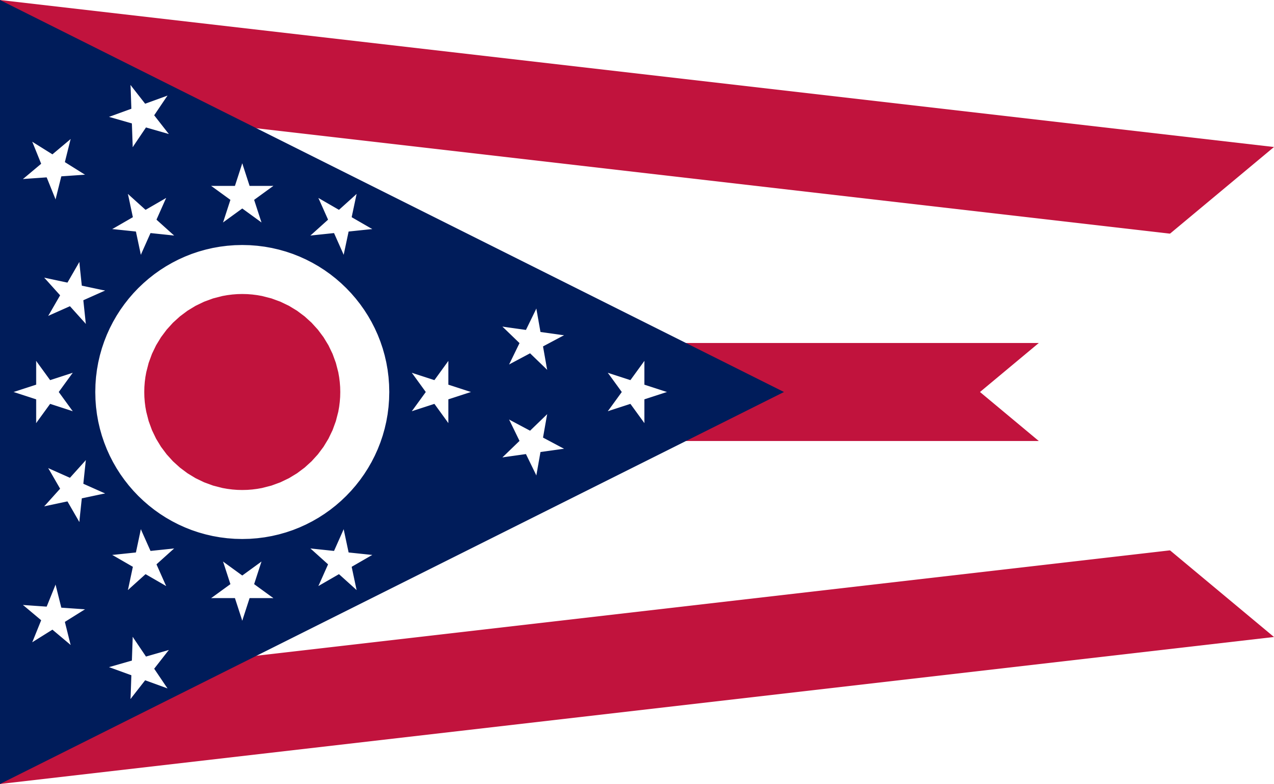 Flag Of Ohio - Ohio Flag (2560x1575)
