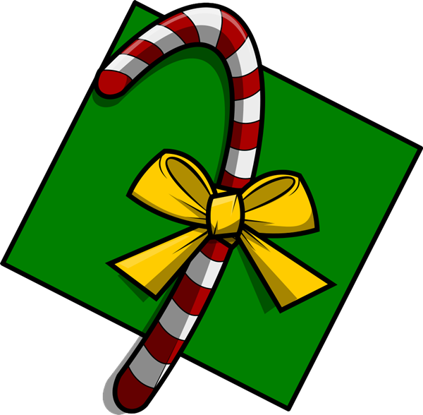 Candy Cane Clipart Christmas Gifts - Candy Cane Clipart Christmas Gifts (600x588)