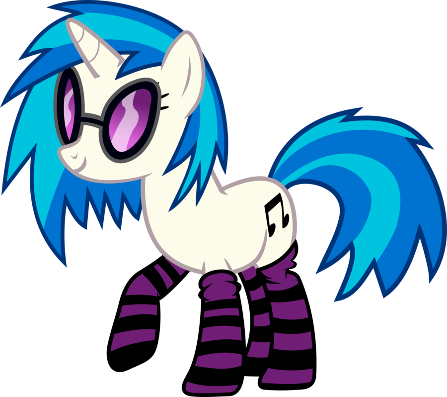 Vinyl Scratch In Socks - Dj Pon 3 (900x798)