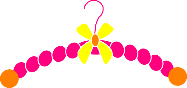 Baby Dress Clipart - Clothes Hanger Clipart Png (600x283)