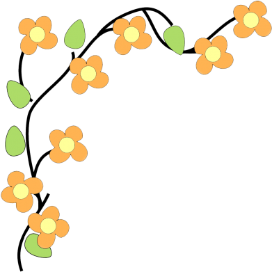 Fall Flower Design Clipart Png Png Images - Flower Clipart Border Transparent (400x400)